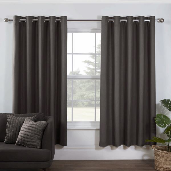 Lazy Linen Curtains - Charcoal